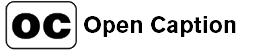 open caption